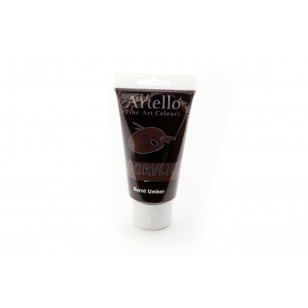 Artello Akrylmaling Kunstnerfarve Mørkebrun 75ml