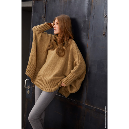 Bingo Poncho Af Lana Grossa Poncho Strikkeopskrift Onesize