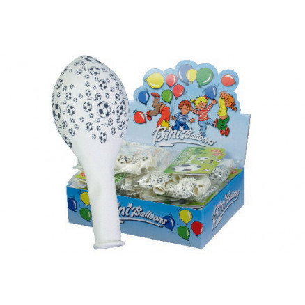 Bini Balloons Balloner Fodbold Hvid ø29cm   Stk