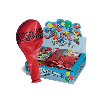 Bini Balloons Balloner Mariehøns Rød ø26cm   Stk