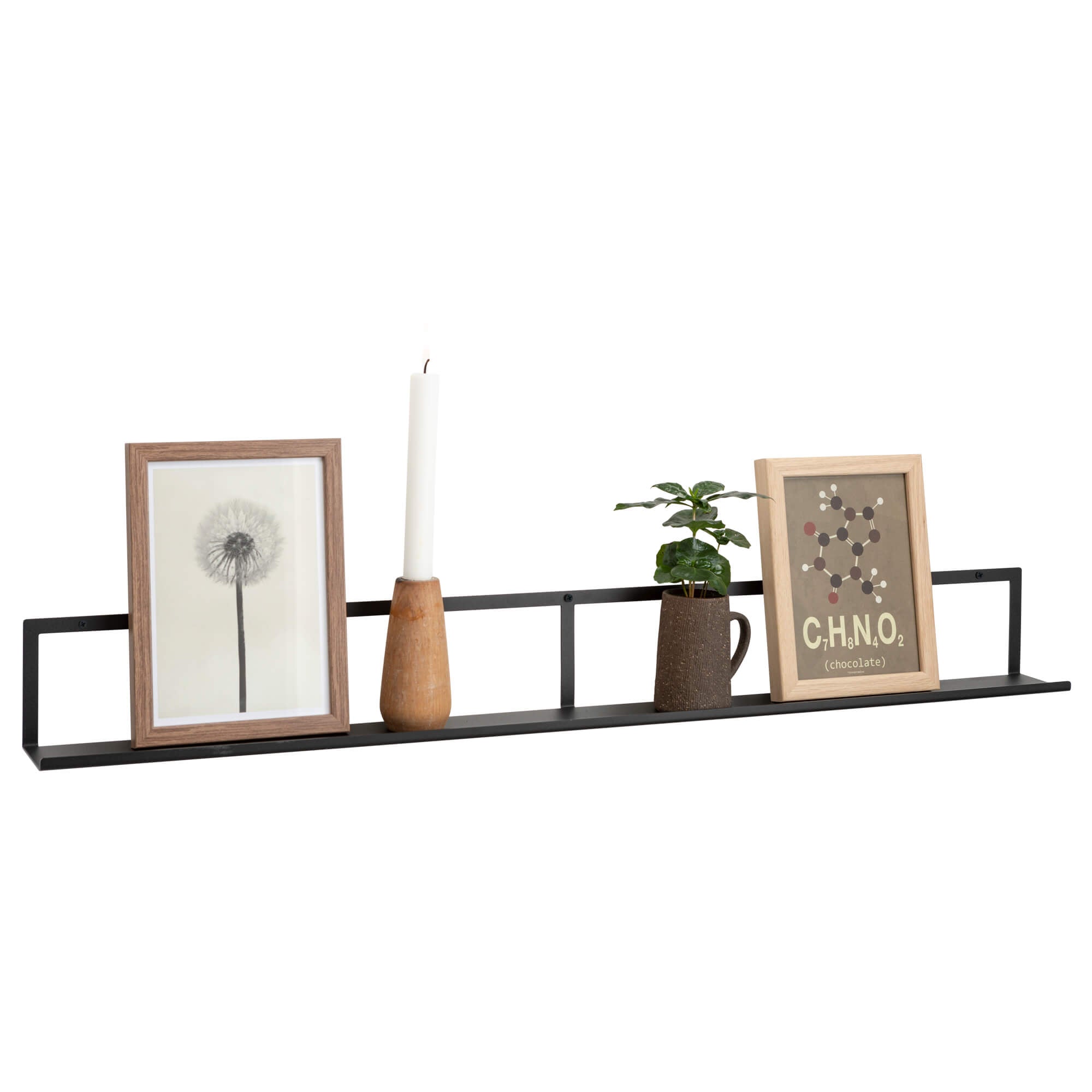 90 Cm  Gallerihylde  Sort Metal