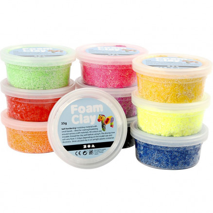 Foam Clayâ    Ass  Farver  Basis  10x35g