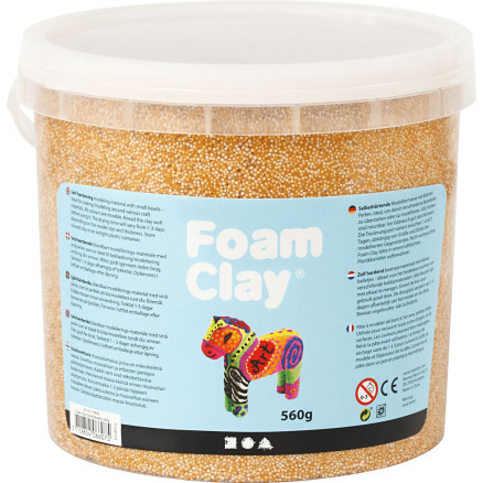 Foam Clayâ  Metallic  Guld  560g    Spand
