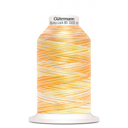 Gütermann Bulky-lock 80 Multi Gul Sytråd Polyester 9914 1000m