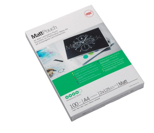 Gbc Lamineringslomme Mat 125my A4  100