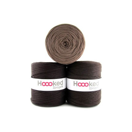 Hoooked Zpagetti Stofgarn Unicolor 14 Brune Nuancer   Stk