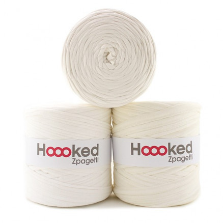 Hoooked Zpagetti Stofgarn Unicolor 28 Natur Nuancer   Stk