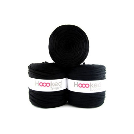 Hoooked Zpagetti Stofgarn Unicolor   Sorte Nuancer   Stk