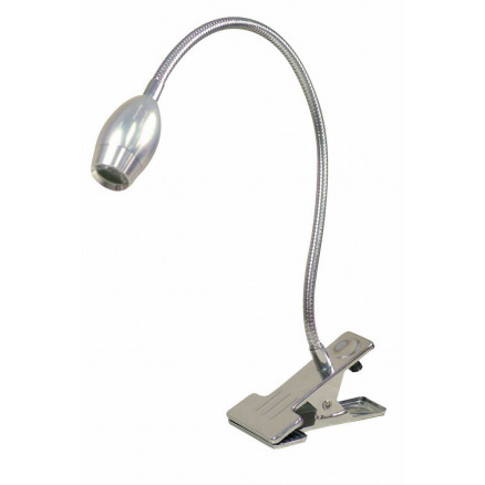 Kleiber Led Klips Lampe 360â  Fleksibel Sølv 38cm