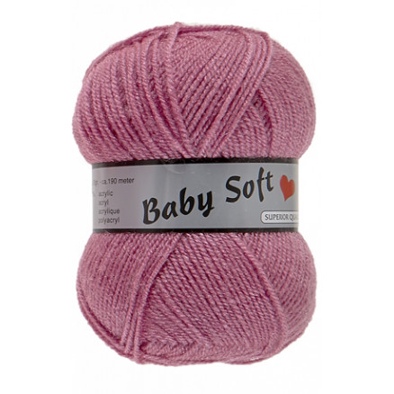 Lammy Baby Soft Garn 730 Mørk Gammelrosa