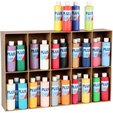 Plus Color Hobbymaling  Ass  Farver  30x250ml    Pk