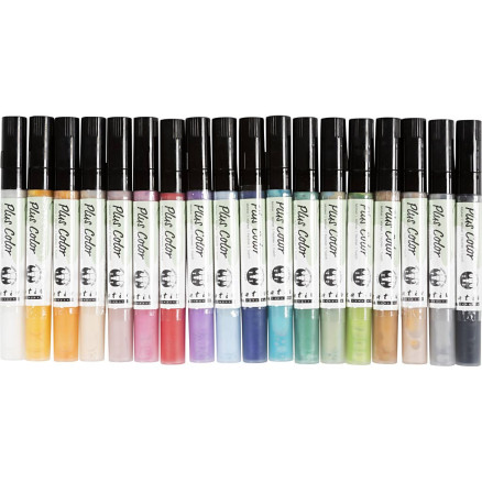 Plus Color Tusch   : 14   Cm  Streg  -  Mm  Ass  Farver      Ml  18stk    Pk
