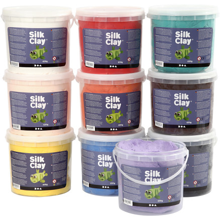 Silk Clayâ  Ass  Farver  10x650g    Pk