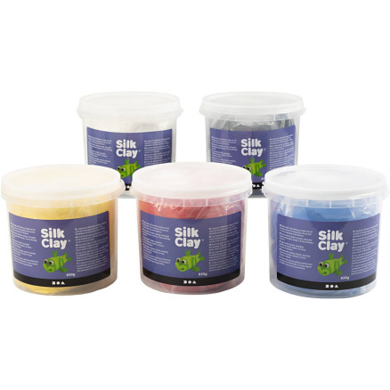 Silk Clayâ  Primærfarver  5x650g    Pk