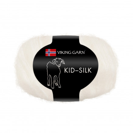 Viking Garn Kid-silk 300 Hvid