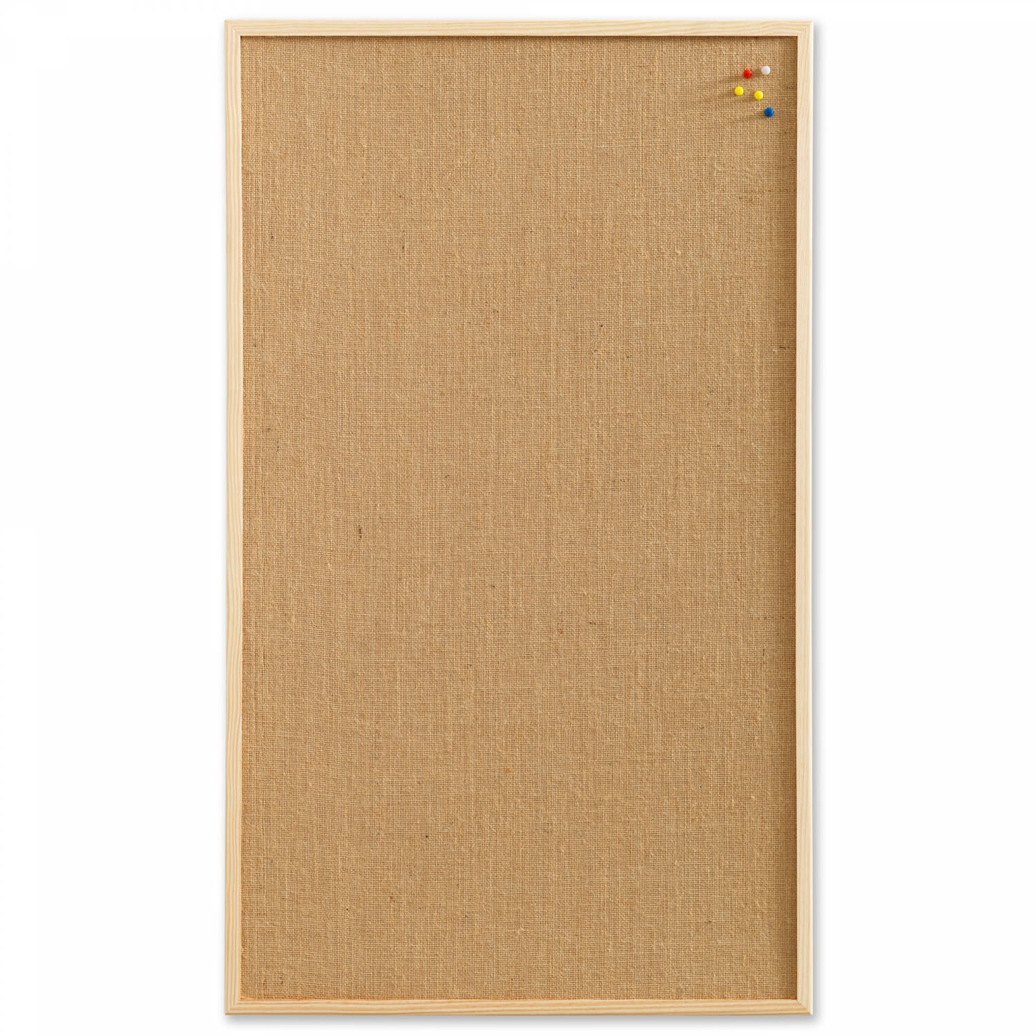 100   60 Cm  Hessian Opslagstavle Med Træramme