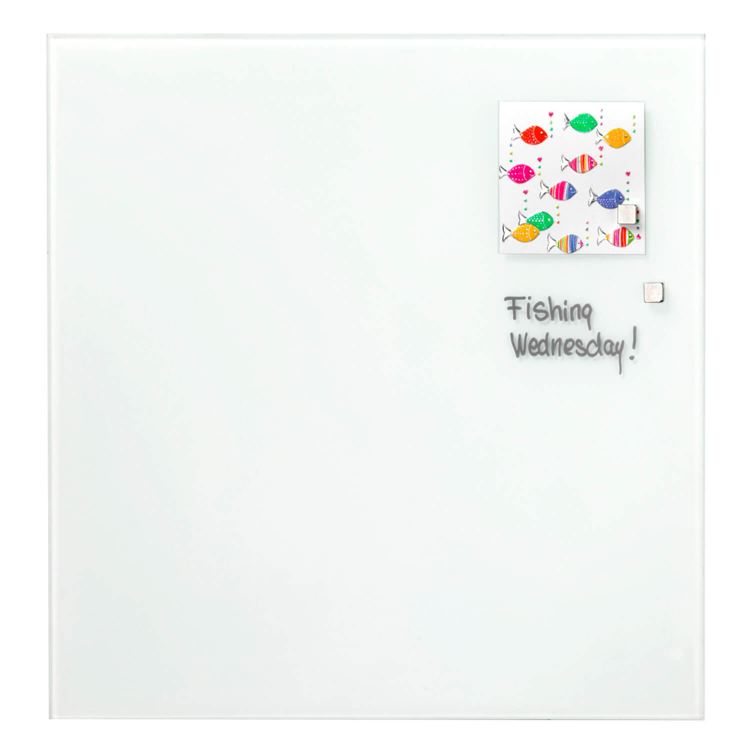 35   35 Cm  Hvid Magnetisk Glastavle