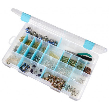 Artbin Plastboks Til Knapper Og Tilbehør Transparent 36x23x5cm