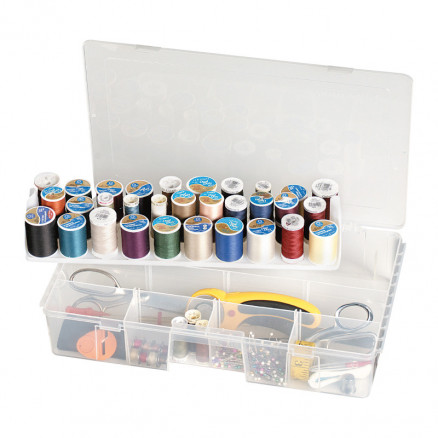 Artbin Plastboks Til Sytråd Og Tilbehør Transparent 40x24x8cm