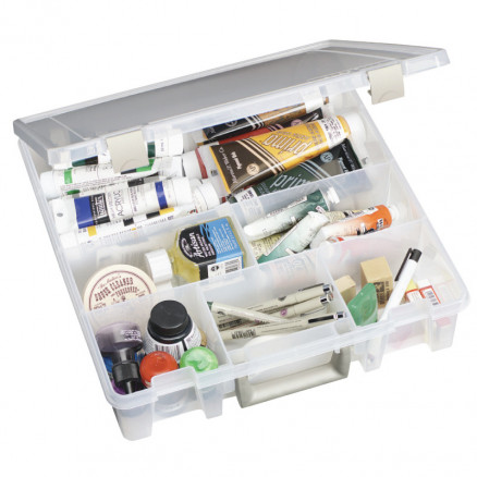 Artbin Super Satchel Plastboks Med   Rum Transparent 37 5x36x9cm