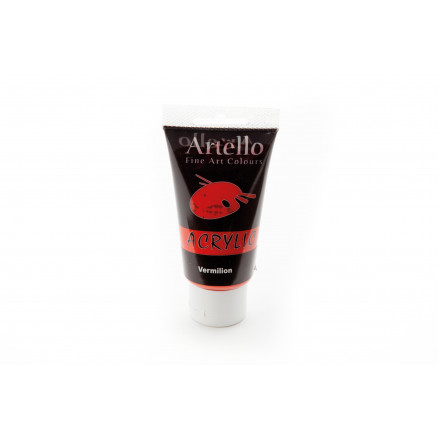 Artello Akrylmaling Kunstnerfarve Cinnoberrød 75ml