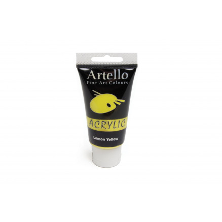 Artello Akrylmaling Kunstnerfarve Lemon Gul 75ml