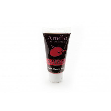 Artello Akrylmaling Kunstnerfarve Mørkerød 75ml