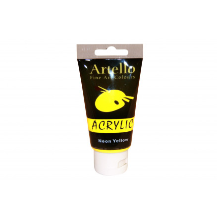 Artello Akrylmaling Kunstnerfarve Neon Gul 75ml