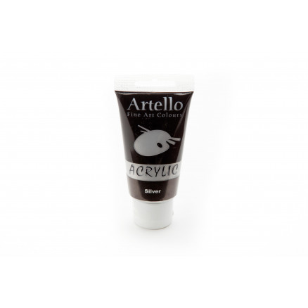 Artello Akrylmaling Kunstnerfarve Sølv 75ml