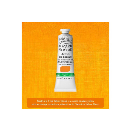 Artist   Oil Colour 37ml Cadmium Free Yellow Deep