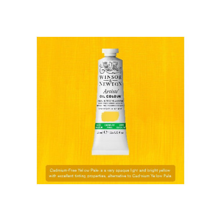 Artist   Oil Colour 37ml Cadmium Free Yellow Pale