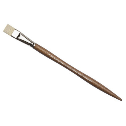 Artists  Oil Synthetic Hog Brush Bright Size 10
