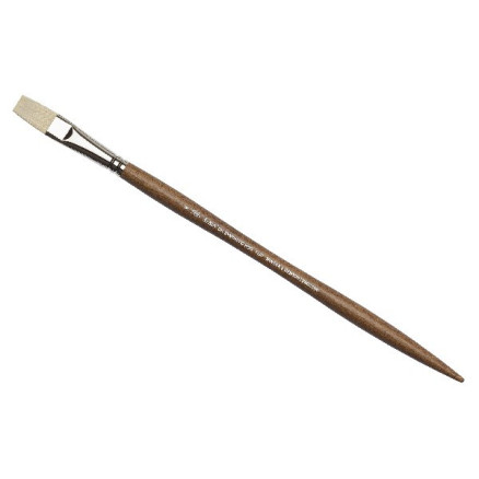 Artists  Oil Synthetic Hog Brush Flat Size