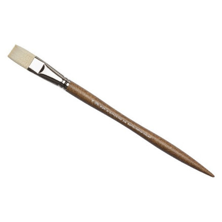 Artists  Oil Synthetic Hog Brush Flat Size 12