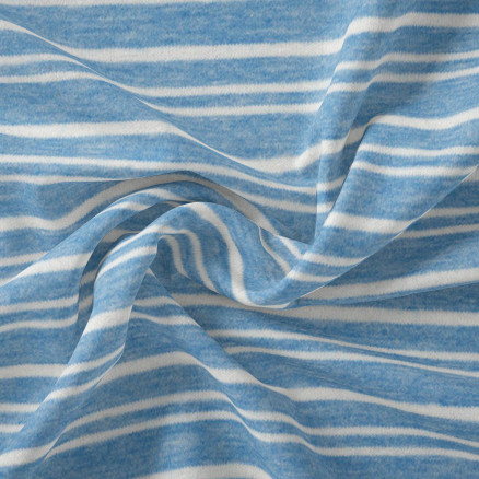Avalana Jersey Melange Stripe Stof 160cm Farve 161 50cm
