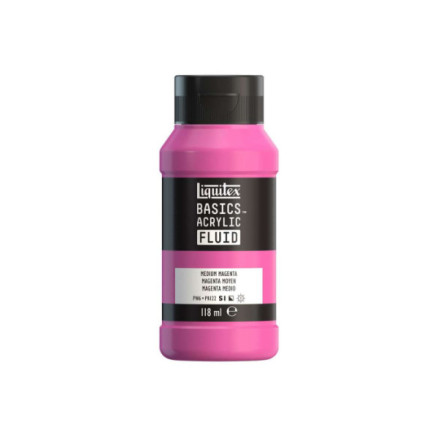 Basics Fluid 118ml Medium Magenta Row 500