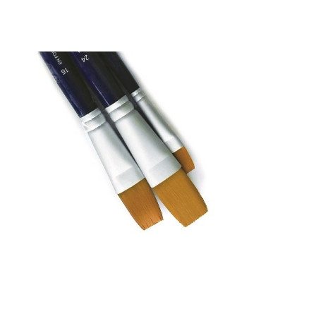 Brush Set Synthetic Flat No    16 24 Short Handle