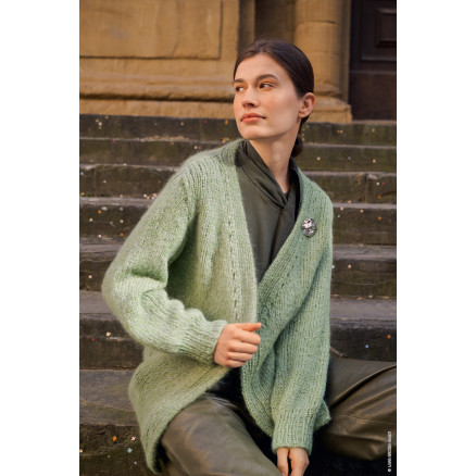 Cardigan  Superkid Seta  Setasuri Af Lana Grossa Cardigan Strikkeopskrift Str  36-50