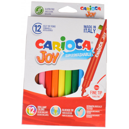 Carioca Tuscher Tusser Ass  Farver   6mm 12 Stk