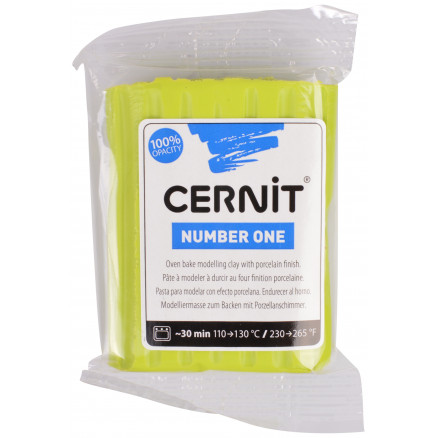Cernit Modellervoks Unicolor 601 Limegrøn 56g