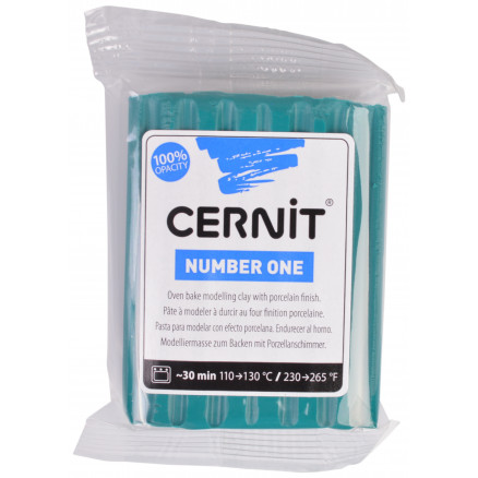 Cernit Modellervoks Unicolor 033 Mørkegrøn 56g