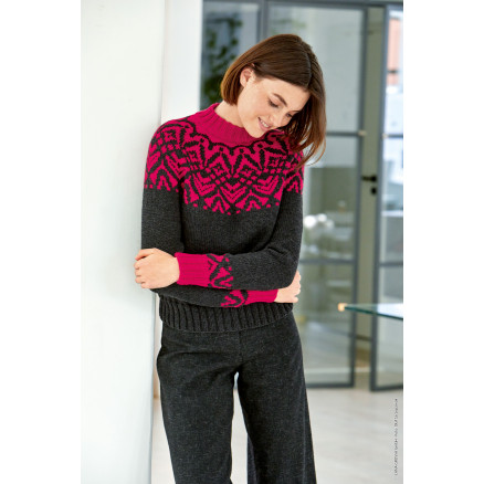 Cool Wool Big Pullover Af Lana Grossa -pullover Med Rundt Bærestykke Str  36 38 48 50