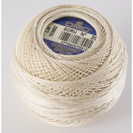 Dmc Cordonnet Spécial Nr  40 Hæklegarn Unicolor 0001 Natur