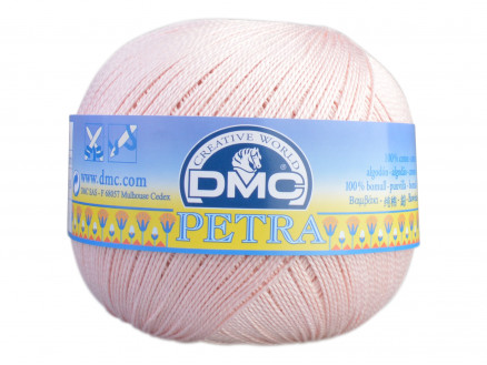 Dmc Petra Nr    Hæklegarn Unicolor 5225 Lys Gammelrosa
