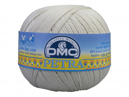Dmc Petra Nr    Hæklegarn Unicolor 54003 Perlegrå