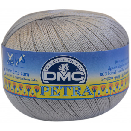 Dmc Petra Nr    Hæklegarn Unicolor 5415 Sølvgrå