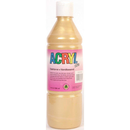 Fantasy Color Hobbymaling Akrylmaling Metallic Guld 500ml
