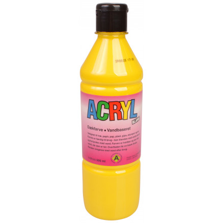 Fantasy Color Hobbymaling Akrylmaling Primær Gul 500ml