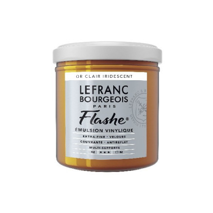 Flashe Acrylic 125ml Light Gold Iridescent 834