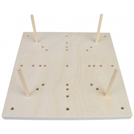 Fromwood Blocking Board   Træ 16 Huller 24x24x1 5cm